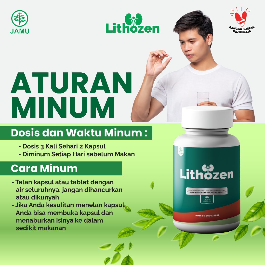 Solusi Atasi Batu Empedu Gagal Ginjal Batu Ginjal Kencing Berbusa Prostat Membesar Herbal - Lithozen - Image 3